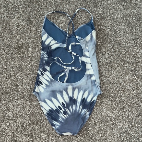 Aerie One Piece Blue and White Swimsuit - Picture 2 of 2